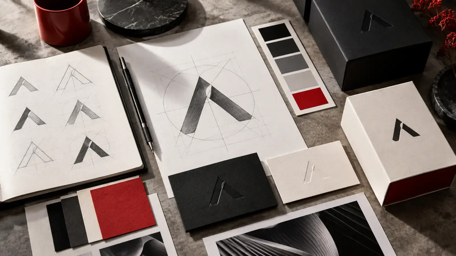 The process of creating a logo and visual identity