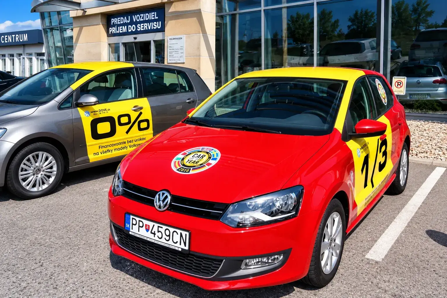 Auto-Werbeaufkleber