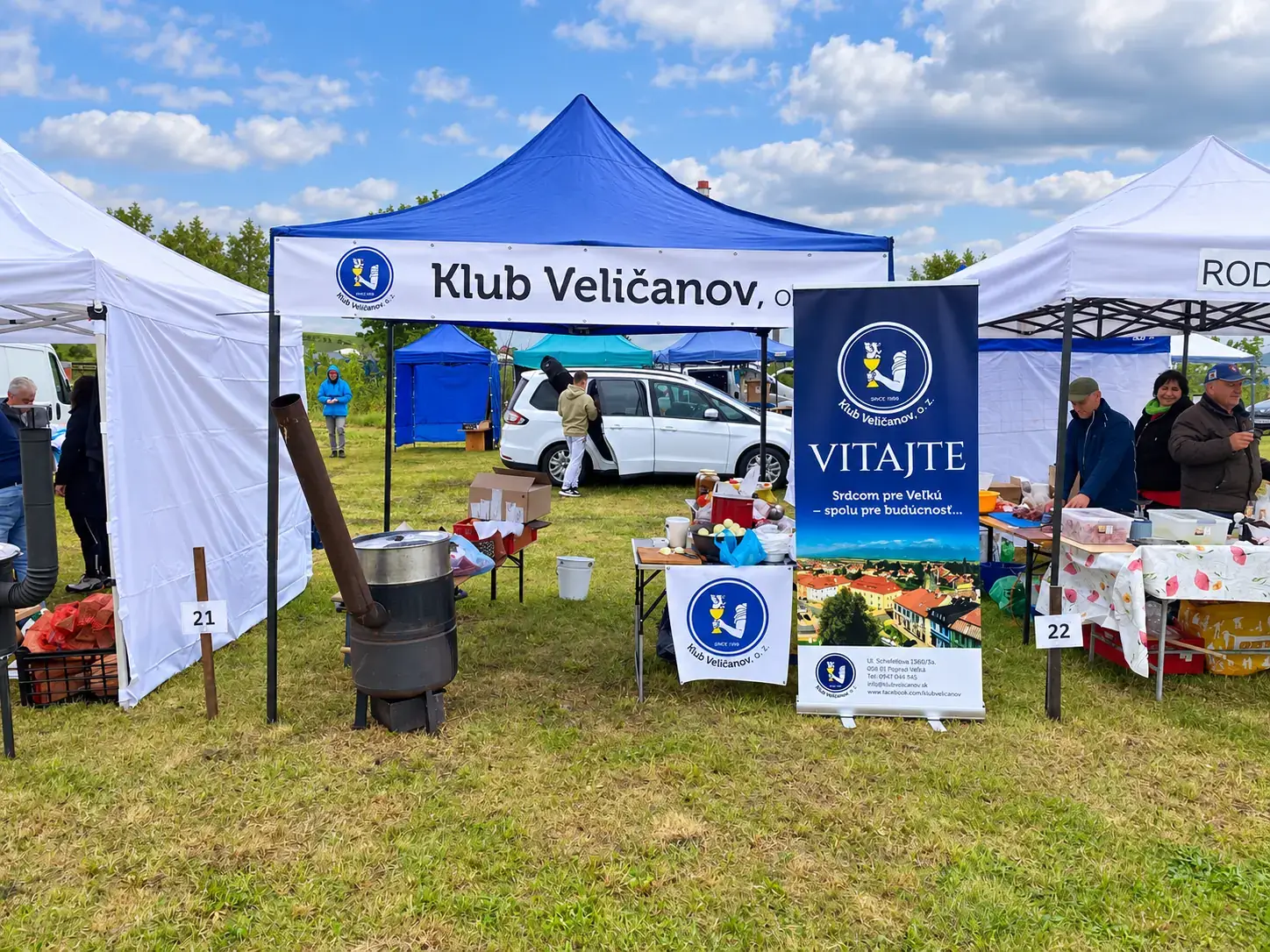 Advertising tents and presentation walls - realization of BEST MEDIA Poprad